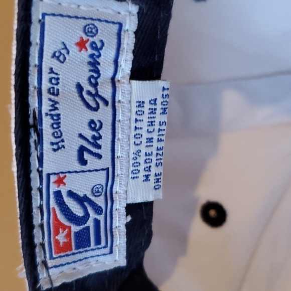 The Game Classic Headwear white ball cap. One size, adjustable - Picture 6 of 8